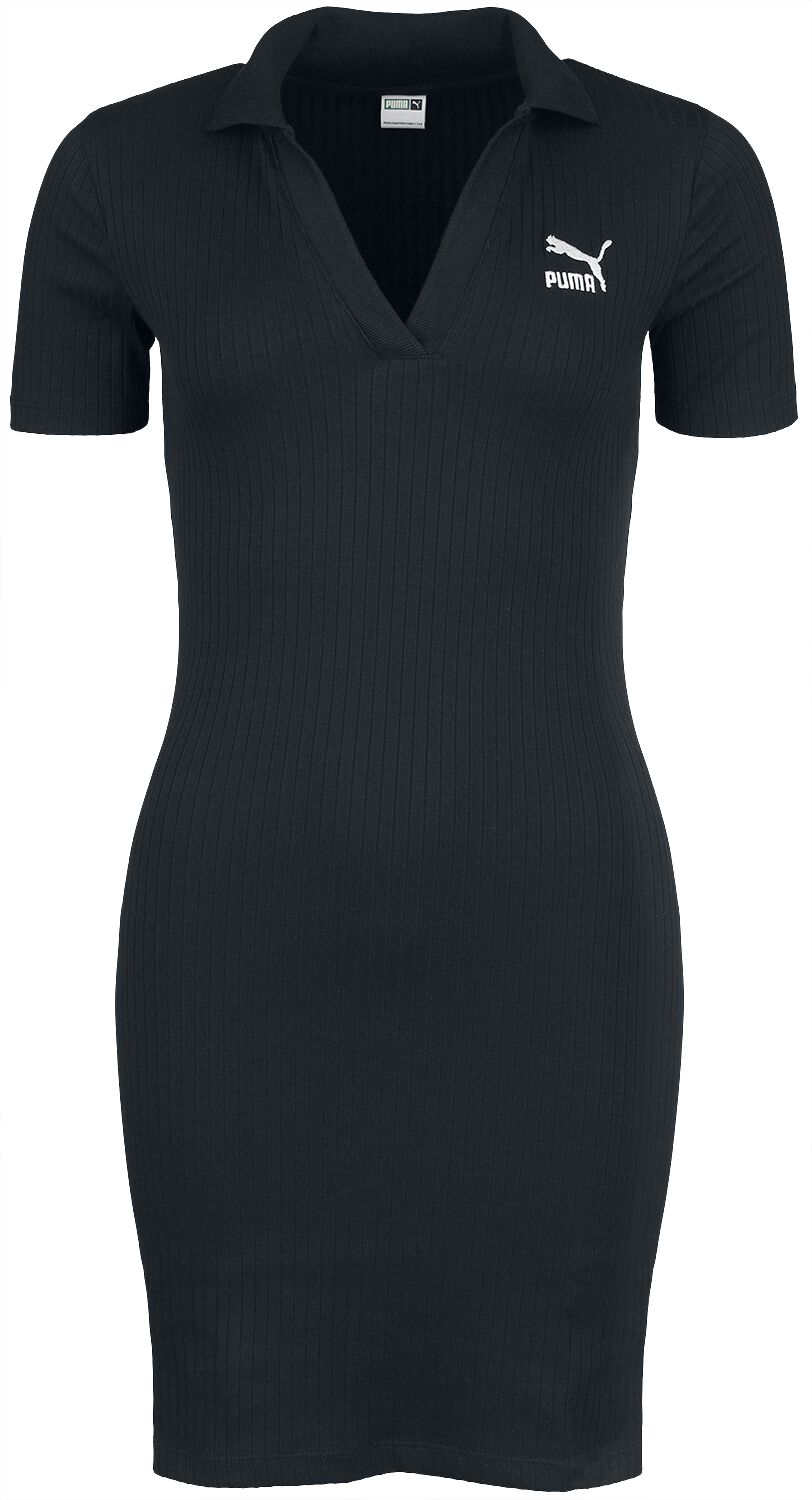 Bijdrage Voorzichtig Vervreemding CLASSICS Ribbed V-Collar Dress | Puma Medium-lengte jurk | Large